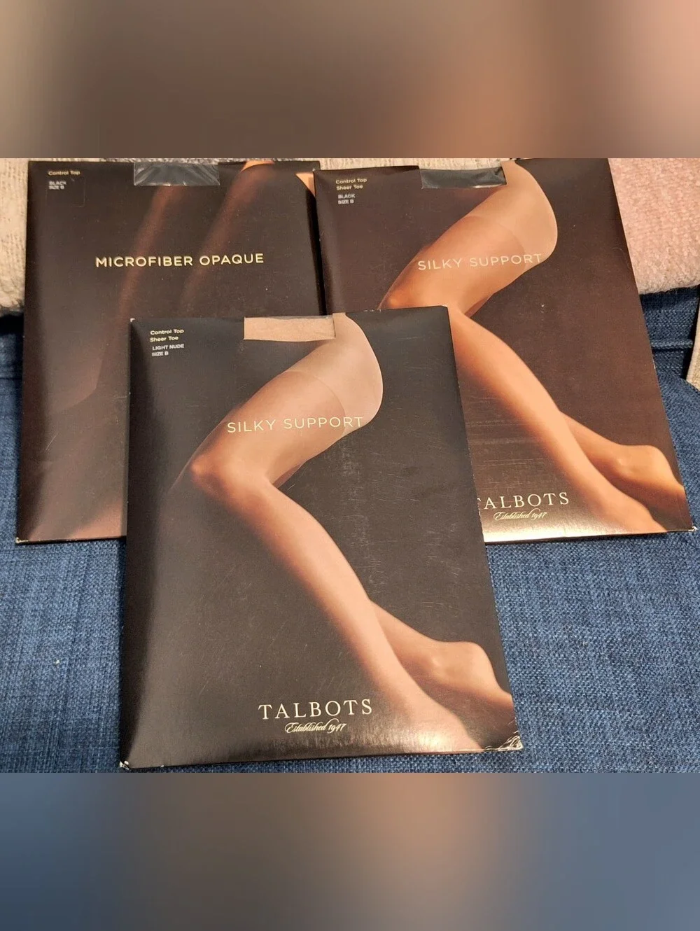 TALBOTS | (3) Pairs Hosiery | Silky Support & Microfiber Opaque